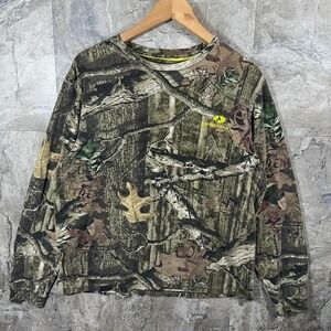 Mossy Oak camo long sleeve shirt Men's Large #hunting #outdoors #camouflage
